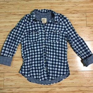 Hollister Checkered Button Up Flannel